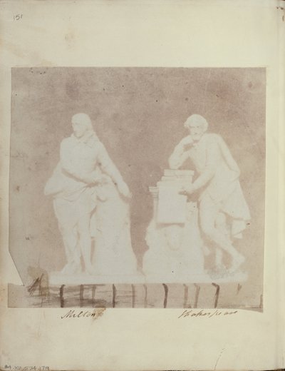 Statuettes of Milton and Shakespeare by Unbekannt Unbekannt